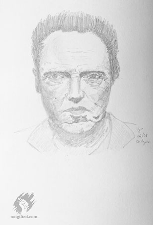 Christopher Walken drawing