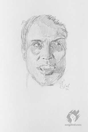 Adriano Celentano drawing