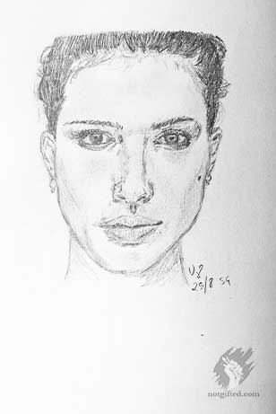 Trying Natalie again - drawing
