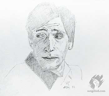 Adrien Brody drawing