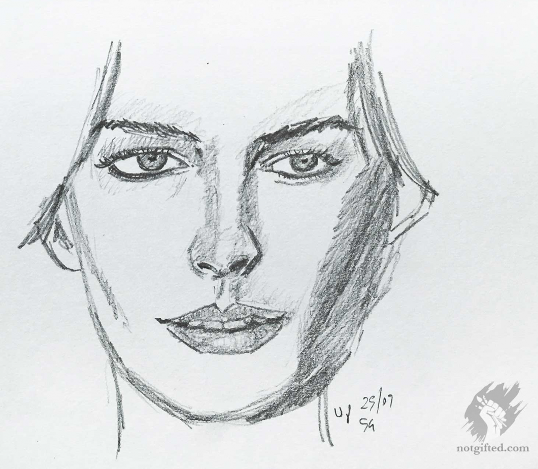 Anne hathaway sketch