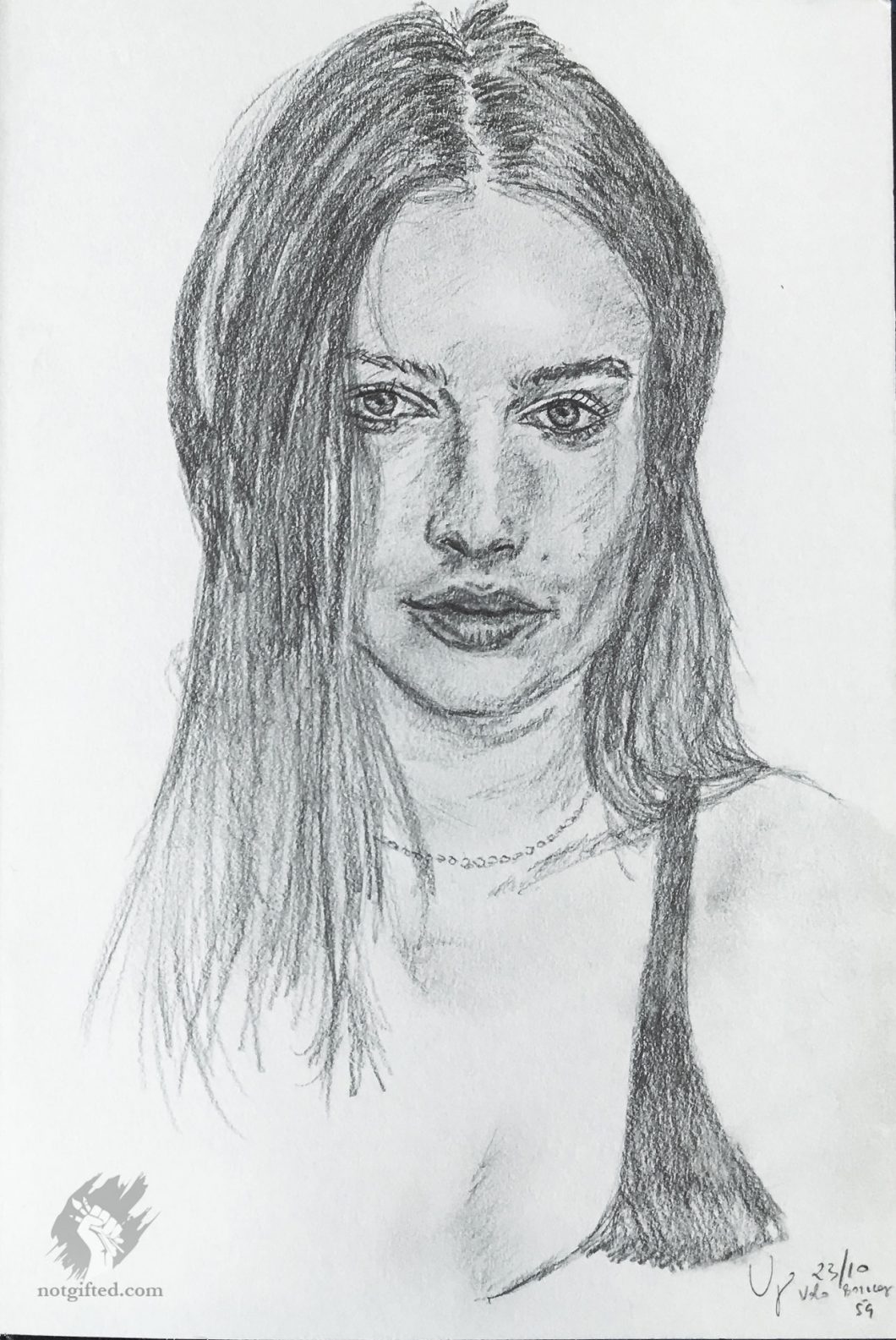 Emily Ratajkowski drawing