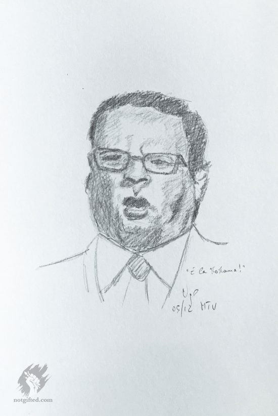 Lino Banfi drawing