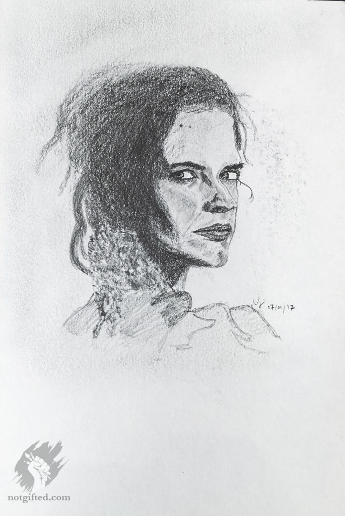 Eva Green drawing - Penny Dreadful