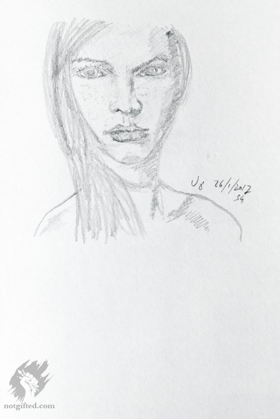 Face model sketch