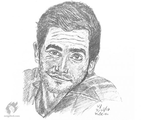 Jake Gyllenhaal drawing