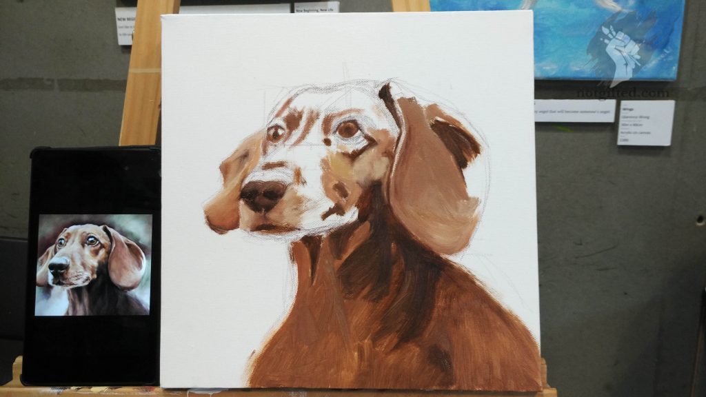 Dog's painting - base