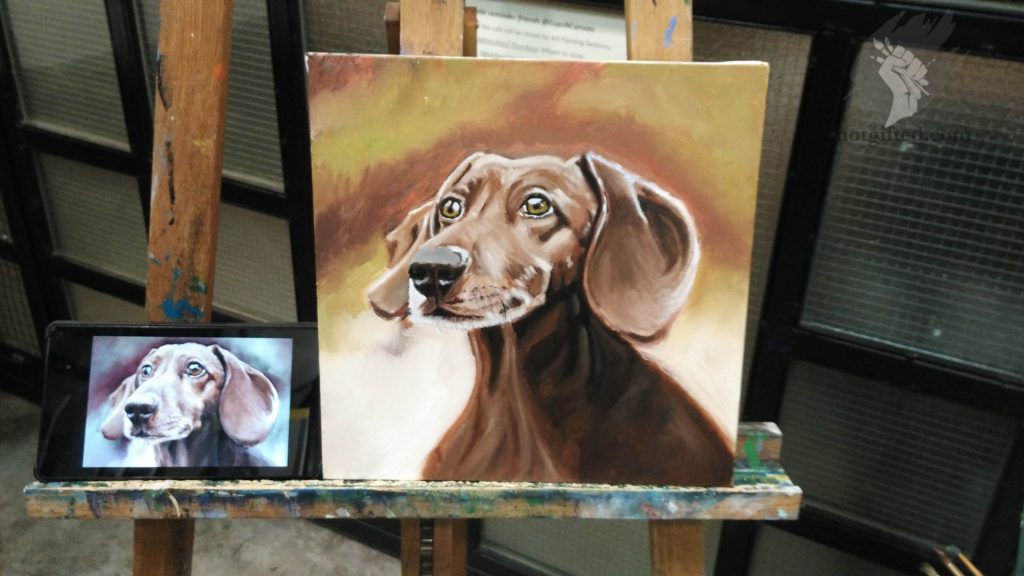 Dog's painting - second layer