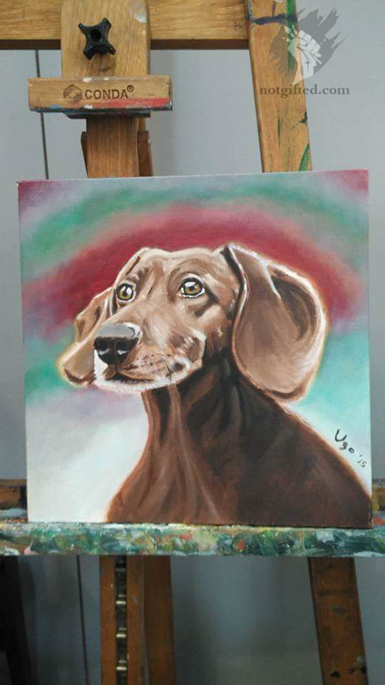 Dog's painting - finished