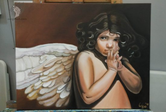 Angel painting - finished
