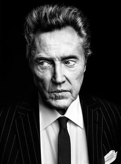 christopher walken's bw portrait