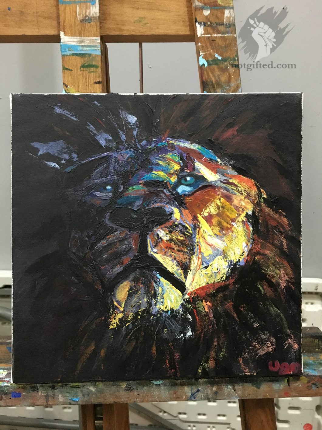 Lion painting - final