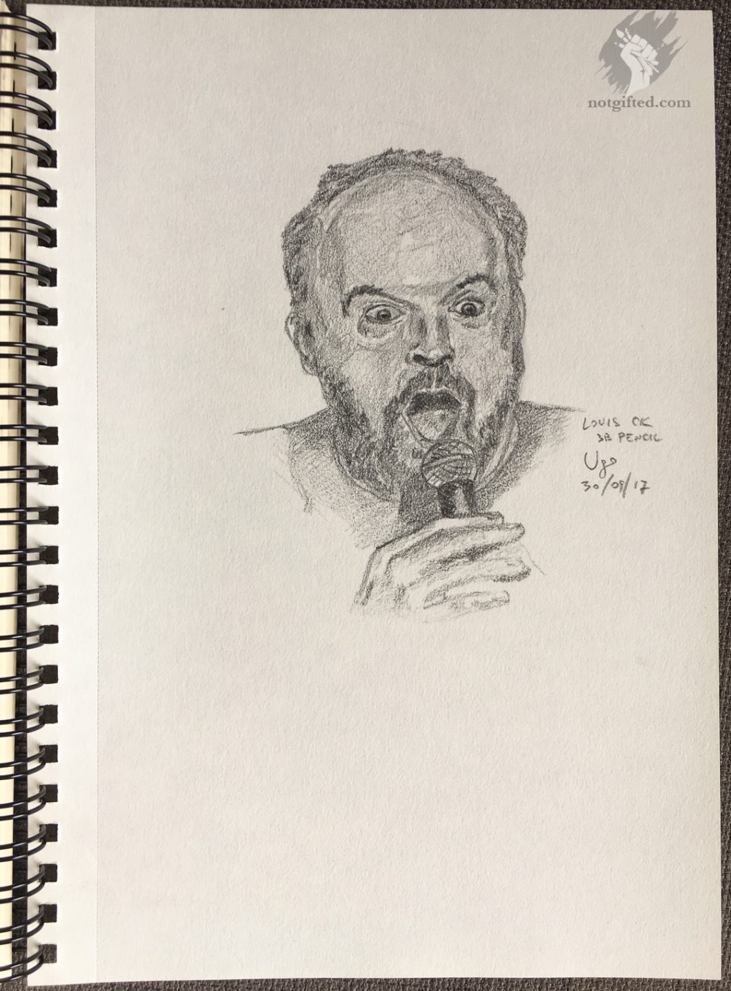 Louis CK drawing