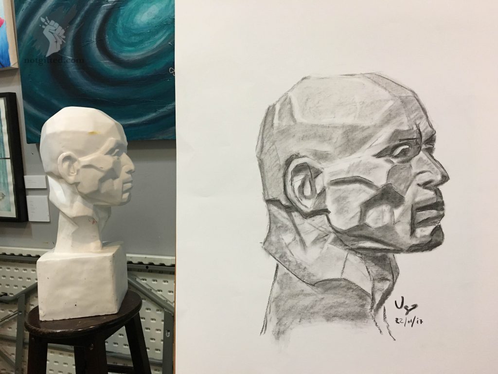 Statue - man drawing