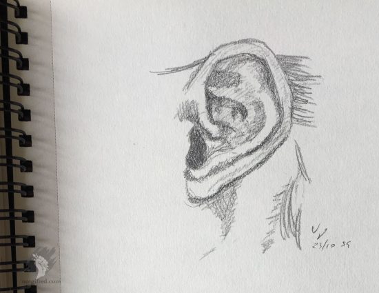 Ear drawing - study