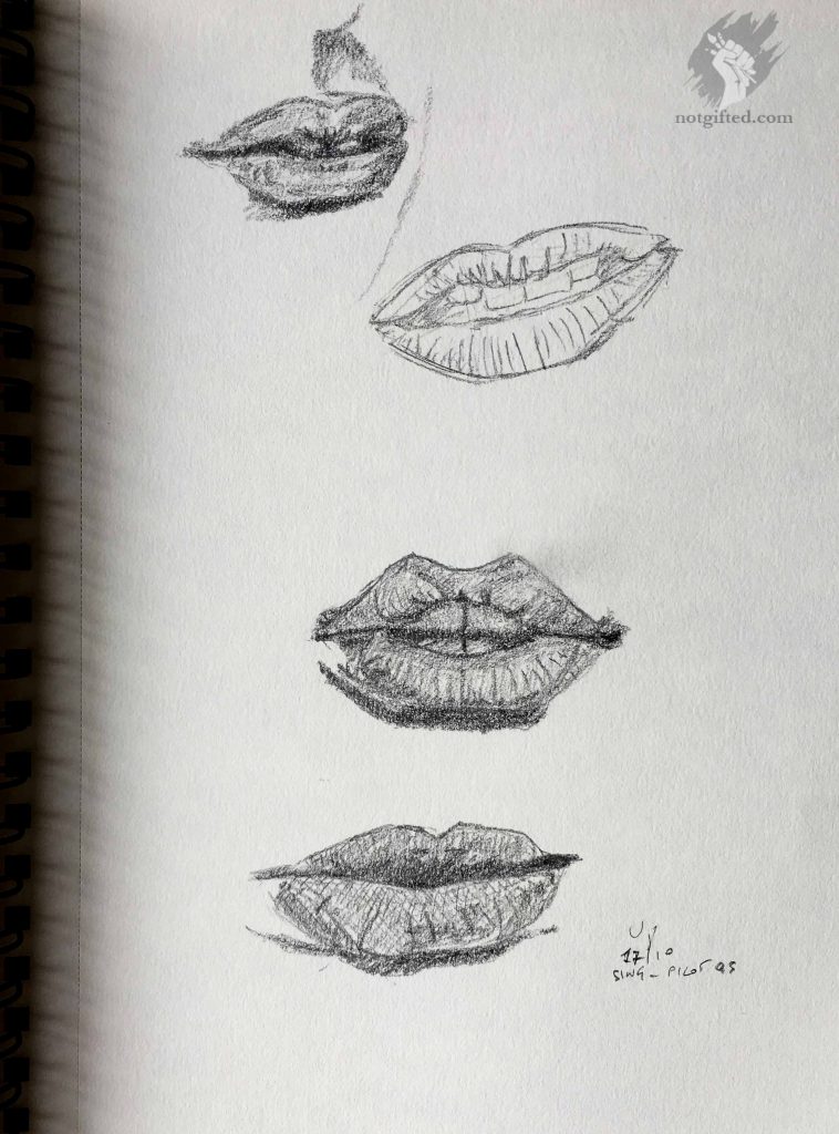 Mouth drawing - study