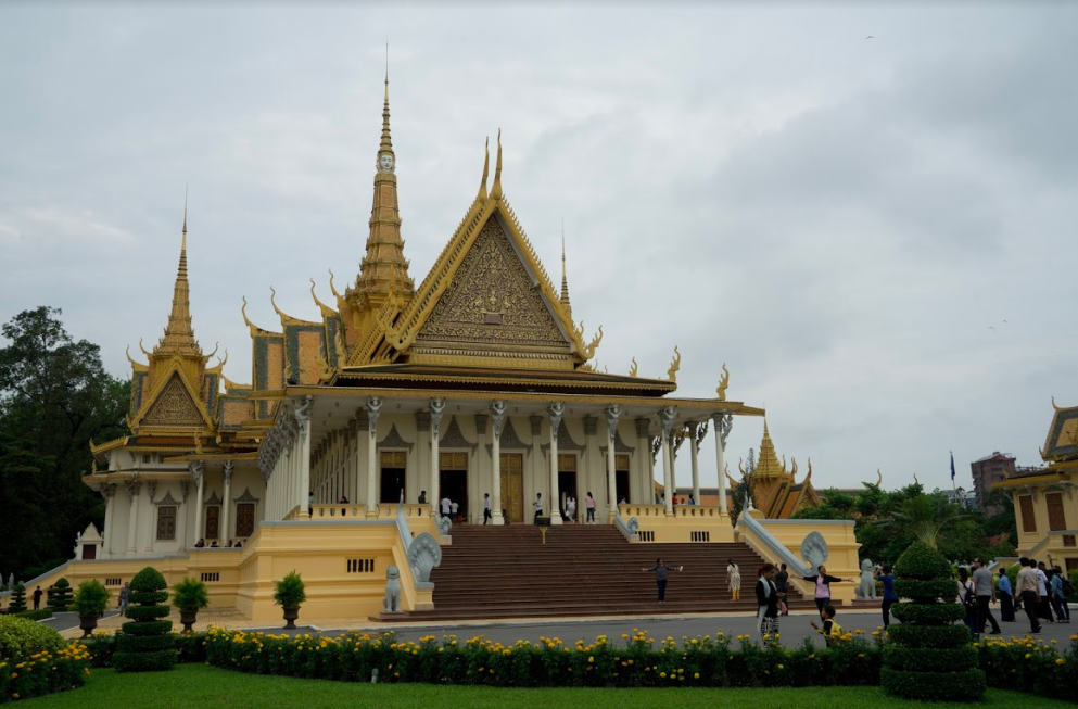 The royal palace in Phnom Penh